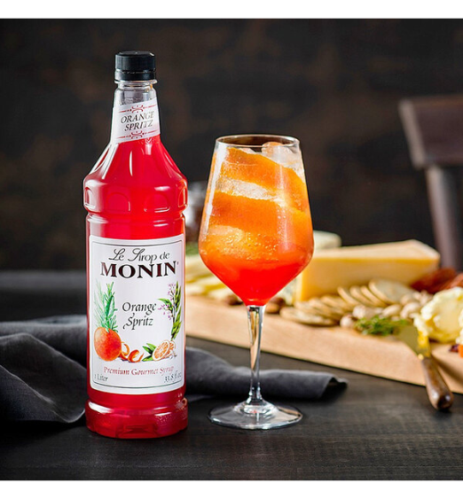 Monin Premium Orange Spritz Flavoring Syrup 1 Liter
