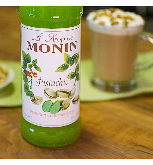 Monin Premium Pistachio Flavoring Syrup 750 mL