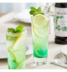 Monin Premium Green Mint Flavoring Syrup 1 Liter