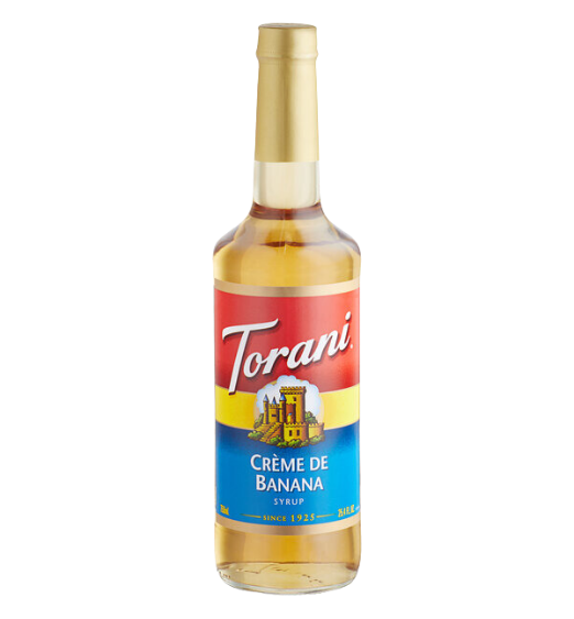 Torani Creme de Banana Flavoring / Fruit Syrup 750 mL