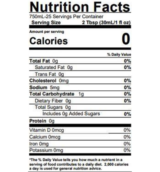 Torani Sugar Free Chocolate Chip Cookie Dough Flavoring Syrup 750 mL