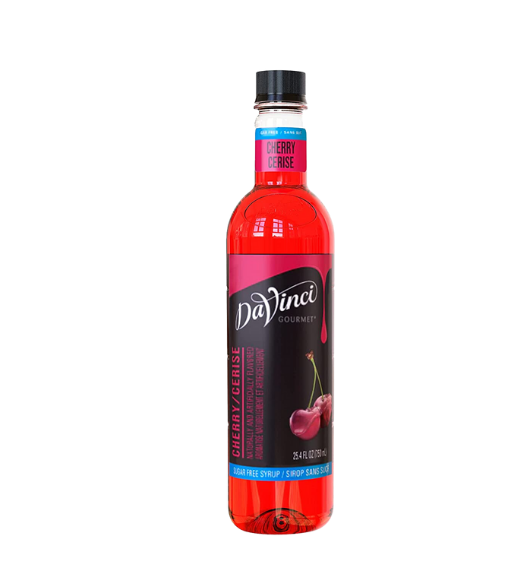 DaVinci Gourmet Sugar Free Cherry Flavoring / Fruit Syrup 750 mL