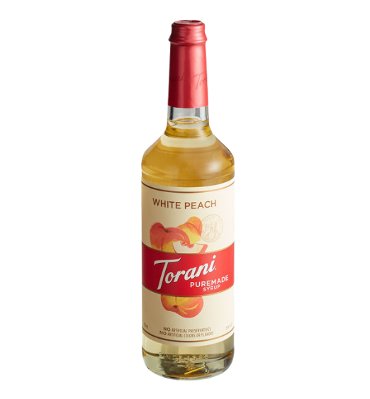 Torani Puremade White Peach Flavoring Syrup 750 mL
