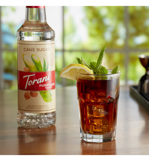 Torani Puremade Pure Cane Sugar Flavoring Syrup 750 mL Plastic Bottle