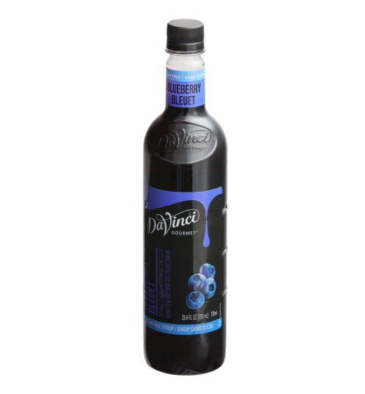 DaVinci Gourmet Sugar Free Blueberry Flavoring / Fruit Syrup 750 mL