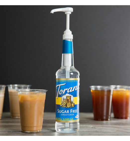 Torani Sugar Free Sweetener Sweetener Syrup 750 mL Plastic Bottle