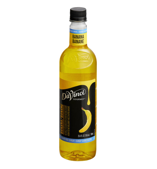 DaVinci Gourmet Sugar Free Banana Flavoring / Fruit Syrup 750 mL