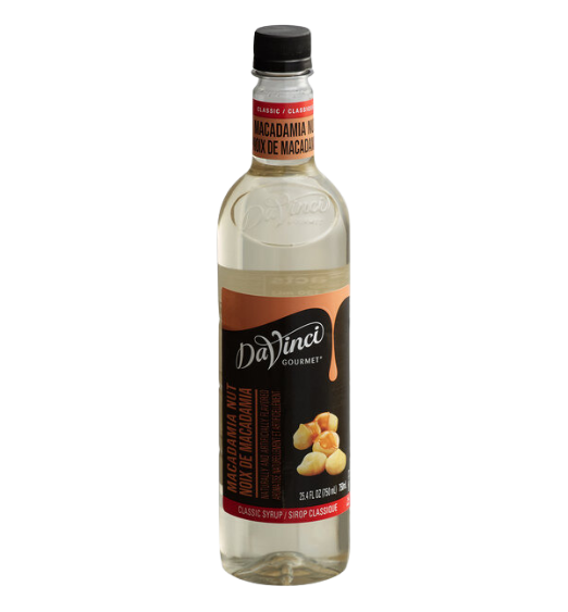 DaVinci Gourmet Classic Macadamia Nut Flavoring Syrup 750 mL