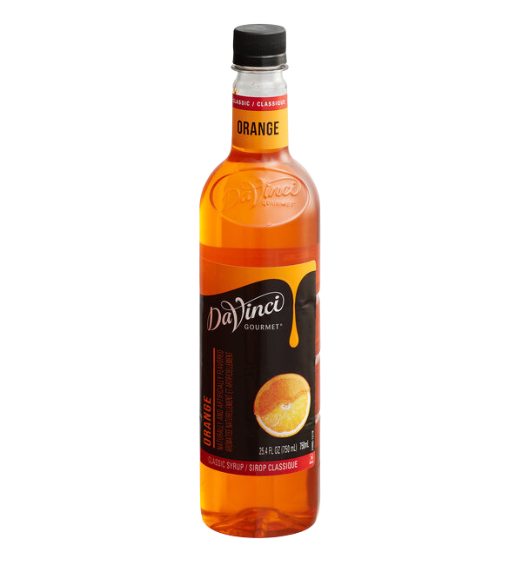DaVinci Gourmet Classic Orange Flavoring / Fruit Syrup 750 mL