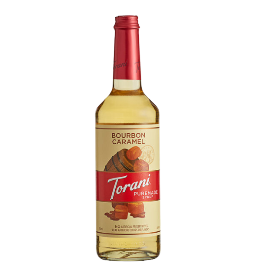 Torani Puremade Bourbon Caramel Flavoring Syrup 750 mL