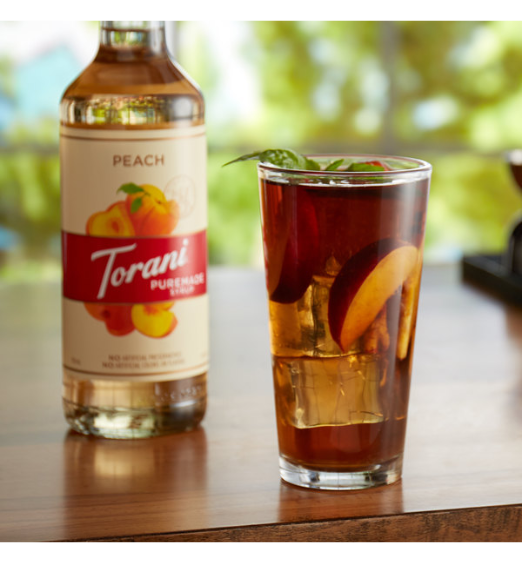 Torani Puremade Peach Flavoring Syrup 750 mL