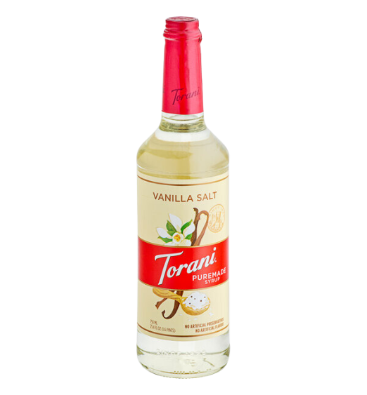 Torani Puremade Vanilla Salt Flavoring Syrup 750 mL
