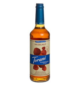 Torani Puremade Zero Sugar Hazelnut Flavoring Syrup 750 mL