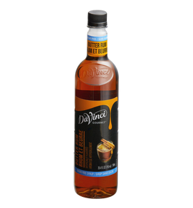 DaVinci Gourmet Sugar Free Butter Rum Flavoring Syrup 750 mL