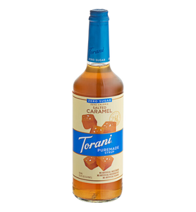 Torani Puremade Zero Sugar Salted Caramel Flavoring Syrup 750 mL