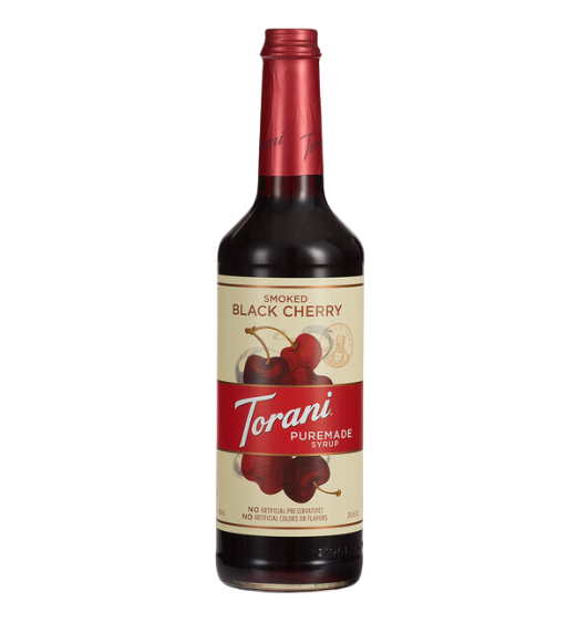Torani Puremade Smoked Black Cherry Flavoring Syrup 750 mL