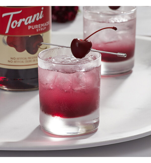 Torani Puremade Smoked Black Cherry Flavoring Syrup 750 mL