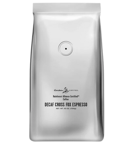 Caribou Coffee 2.5 lb. Cross Fox Whole Bean Decaf Espresso