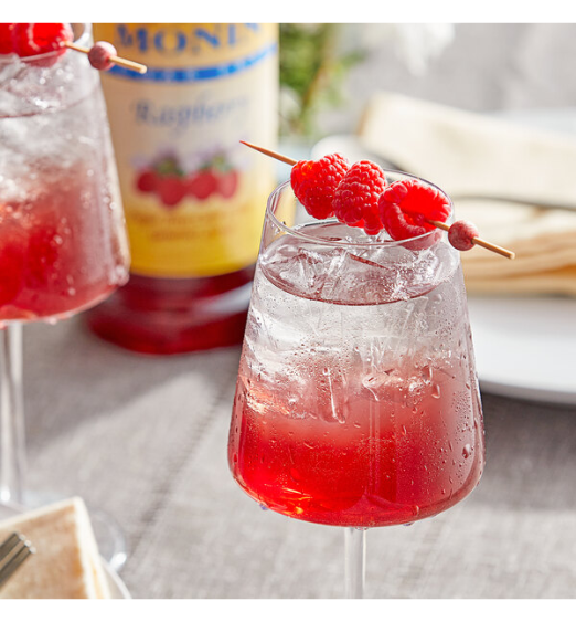 Monin Sugar Free Raspberry Flavoring / Fruit Syrup 1 Liter