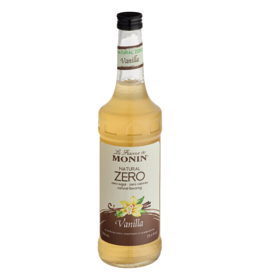 Monin Zero Calorie Natural Vanilla Flavoring Syrup 750 mL