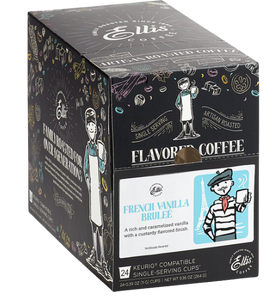 Ellis French Vanilla Brulee Coffee Single Serve Cups - 24/Box