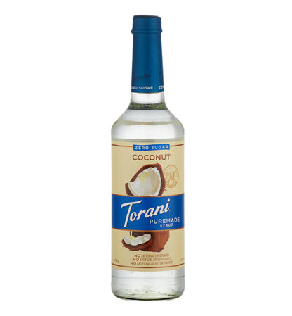 Torani Puremade Zero Sugar Coconut Flavoring Syrup 750 mL