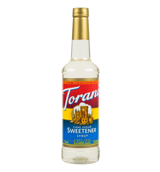 Torani Cane Sugar Sweetener Syrup 750 mL Plastic Bottle