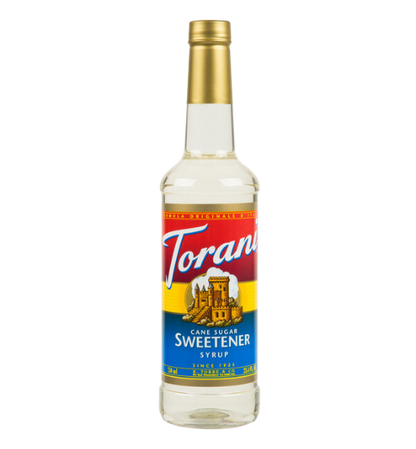 Torani Cane Sugar Sweetener Syrup 750 mL Plastic Bottle