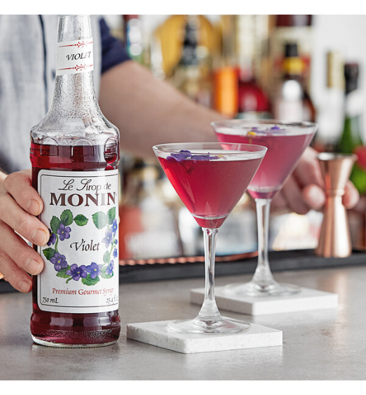 Monin Premium Violet Flavoring Syrup 750 mL