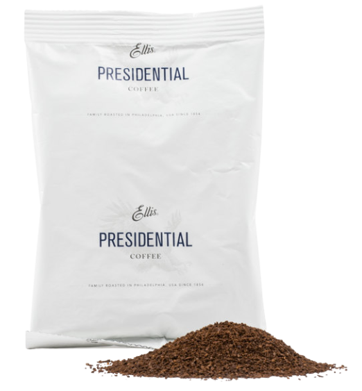 Ellis 2.5 oz. Presidential Regular Coffee Packet - 128/Case