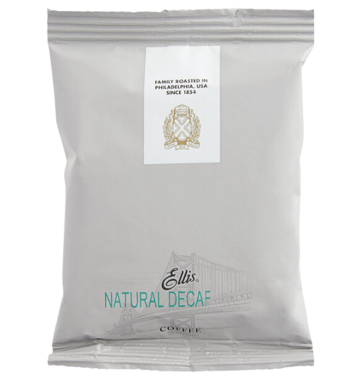 Ellis Natural Decaf Coffee Packet 2.5 oz. - 96/Case
