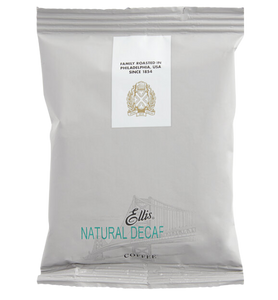 Ellis Natural Decaf Coffee Packet 2.5 oz. - 96/Case