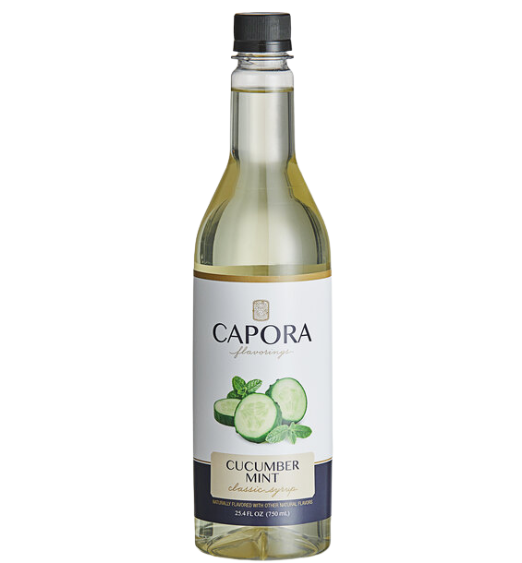 Capora Cucumber Mint Flavoring Syrup 750 mL