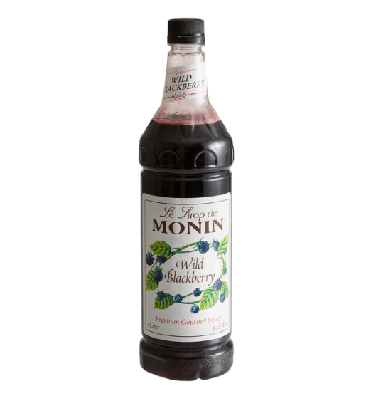 Monin Premium Wild Blackberry Flavoring Syrup 1 Liter