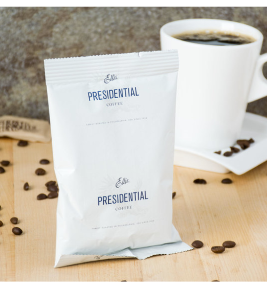 Ellis 2.5 oz. Presidential Regular Coffee Packet - 128/Case