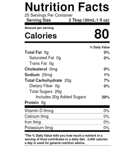 Torani Cheesecake Flavoring Syrup 750 mL