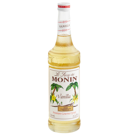 Monin Premium Vanilla Flavoring Syrup - 750 mL