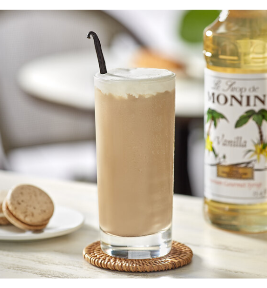 Monin Premium Vanilla Flavoring Syrup - 750 mL