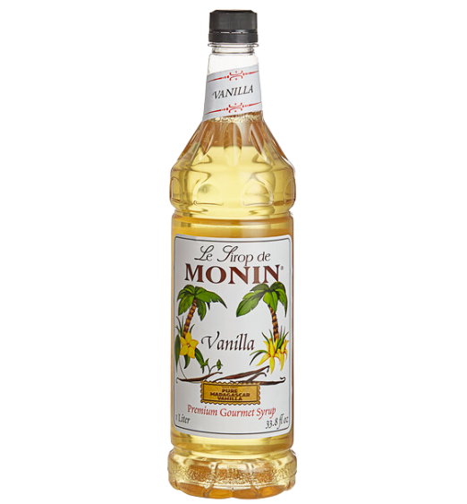 Monin Premium Vanilla Flavoring Syrup 1 Liter