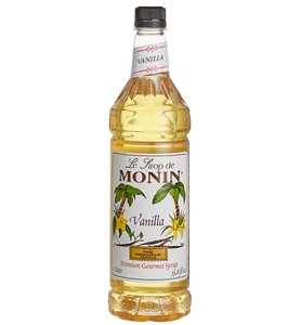 Monin Premium Vanilla Flavoring Syrup 1 Liter