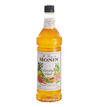 Monin Premium Hawaiian Island Flavoring / Fruit Syrup 1 Liter