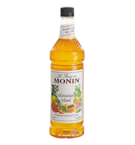 Monin Premium Hawaiian Island Flavoring / Fruit Syrup 1 Liter