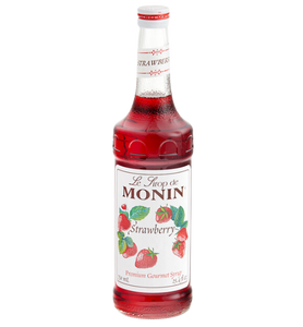 Monin Premium Strawberry Flavoring / Fruit Syrup - 750 mL