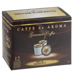Load image into Gallery viewer, Caffe de Aroma Decaf Hazelnut Coffee Single Serve Cups - 12/Box
