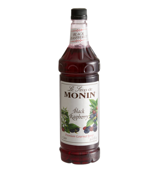 Monin Premium Black Raspberry Flavoring Syrup 1 Liter