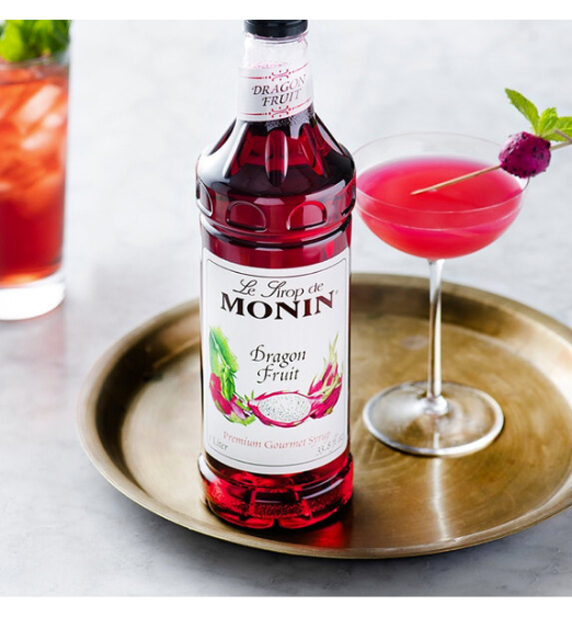 Monin Premium Dragon Fruit Flavoring Syrup 1 Liter