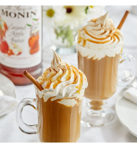 Monin Premium Caramel Apple Butter Flavoring Syrup 1 Liter