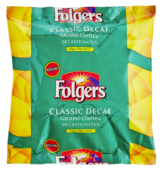 Folgers Classic Decaf 10-Cup Coffee Filter Pack - 40/Case