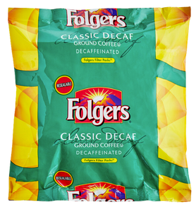 Folgers Classic Decaf 10-Cup Coffee Filter Pack - 40/Case