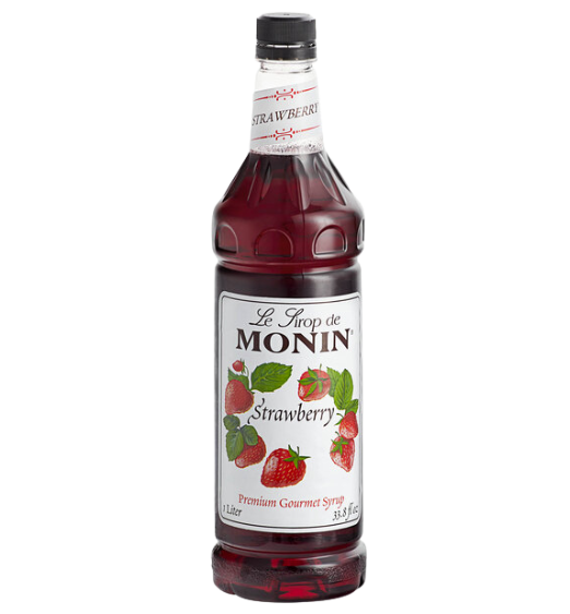 Monin Premium Strawberry Flavoring / Fruit Syrup 1 Liter